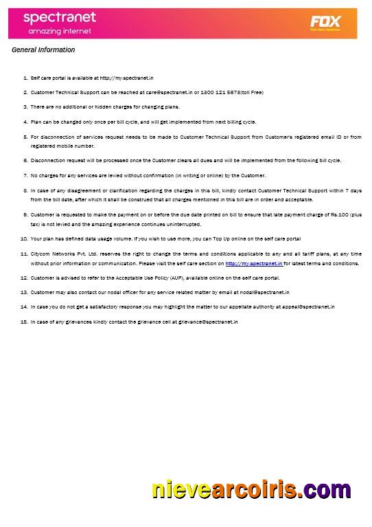 Nigeria Spectranet amazing internet internet business utility bill, 3 pages